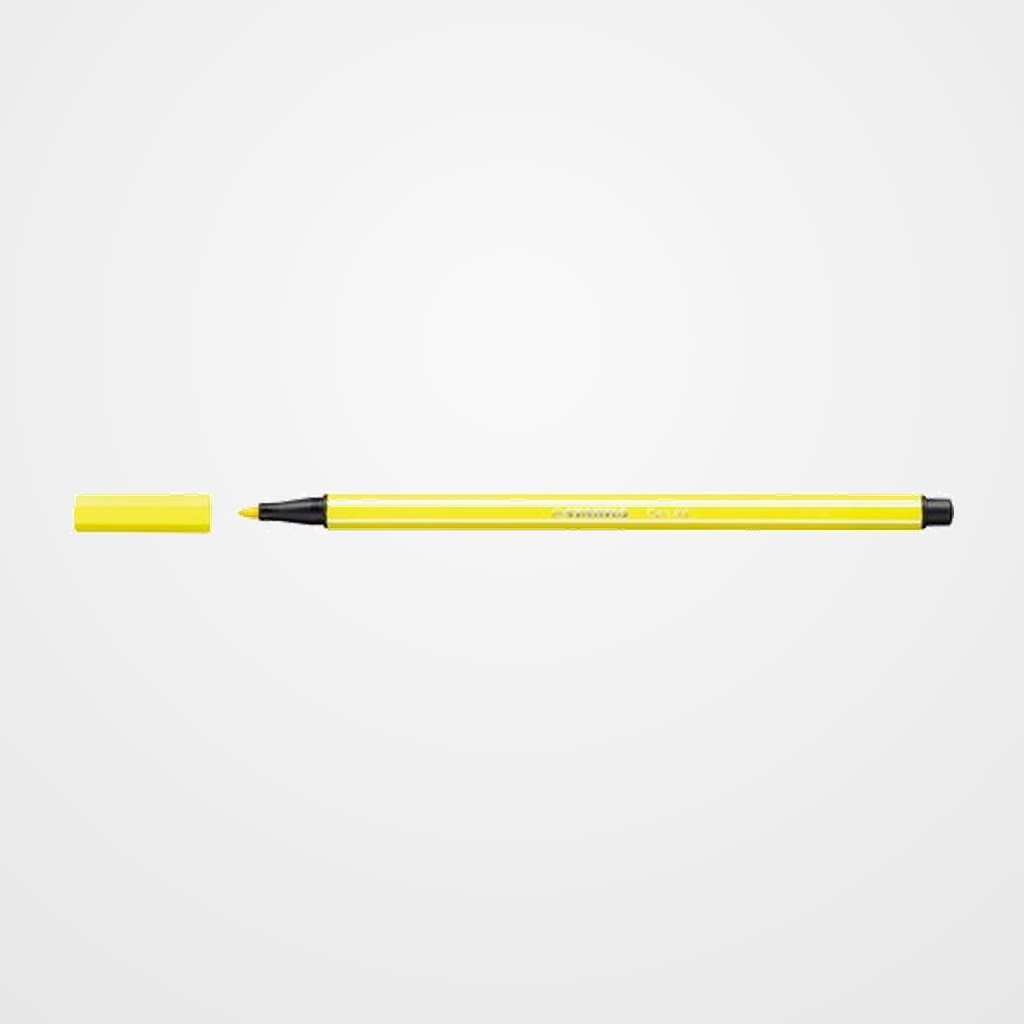 ROTULADOR FIBRA STABILO PEN 68  AMARILLO LIMON