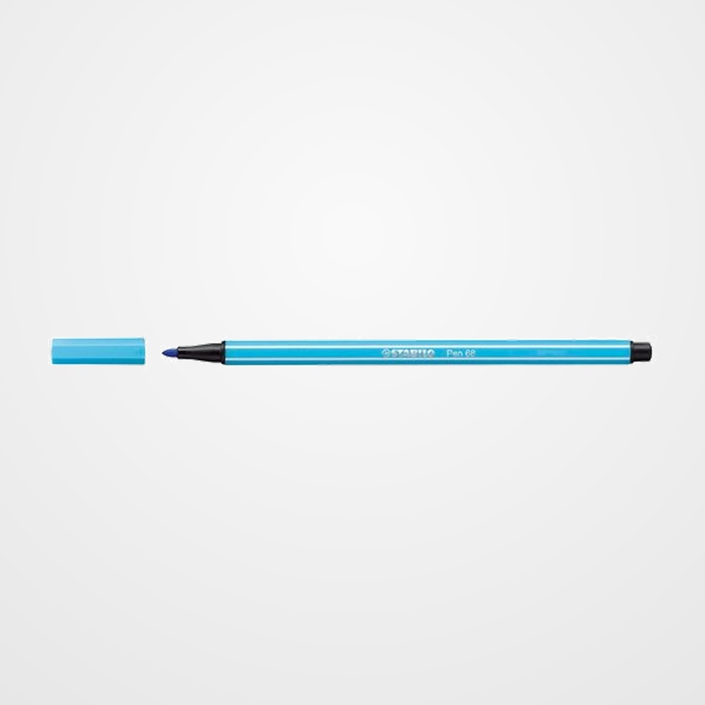 ROTULADOR FIBRA STABILO PEN 68  AZUL CELESTE