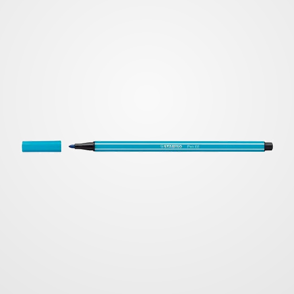ROTULADOR FIBRA STABILO PEN 68  AZUL CLARO