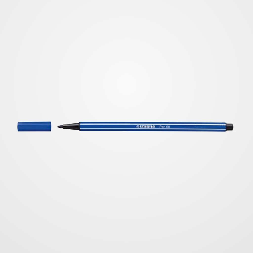 ROTULADOR FIBRA STABILO PEN 68  AZUL OSCURO