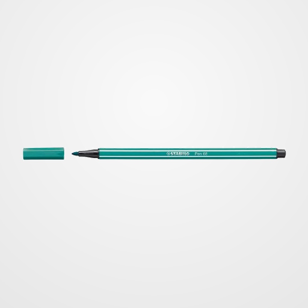 ROTULADOR FIBRA STABILO PEN 68  AZUL TURQUESA