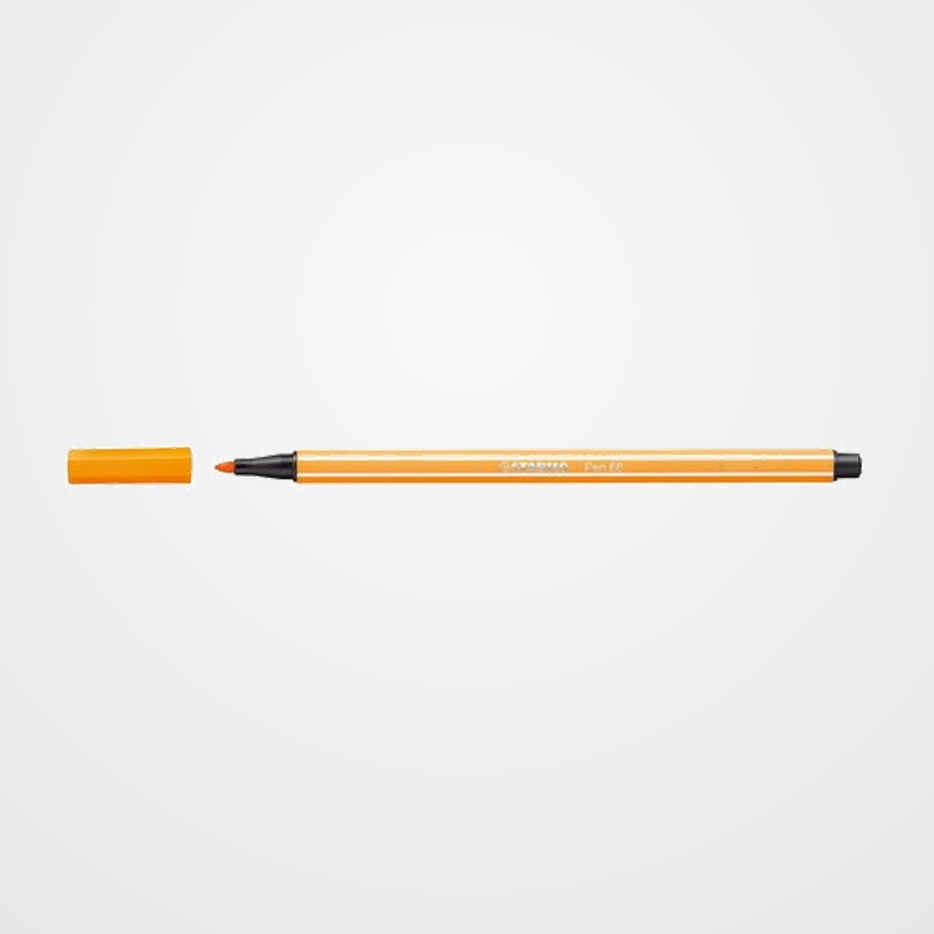 ROTULADOR FIBRA STABILO PEN 68  BERMELLON PALIDO