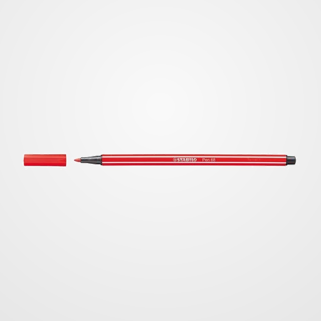 ROTULADOR FIBRA STABILO PEN 68  CARMIN