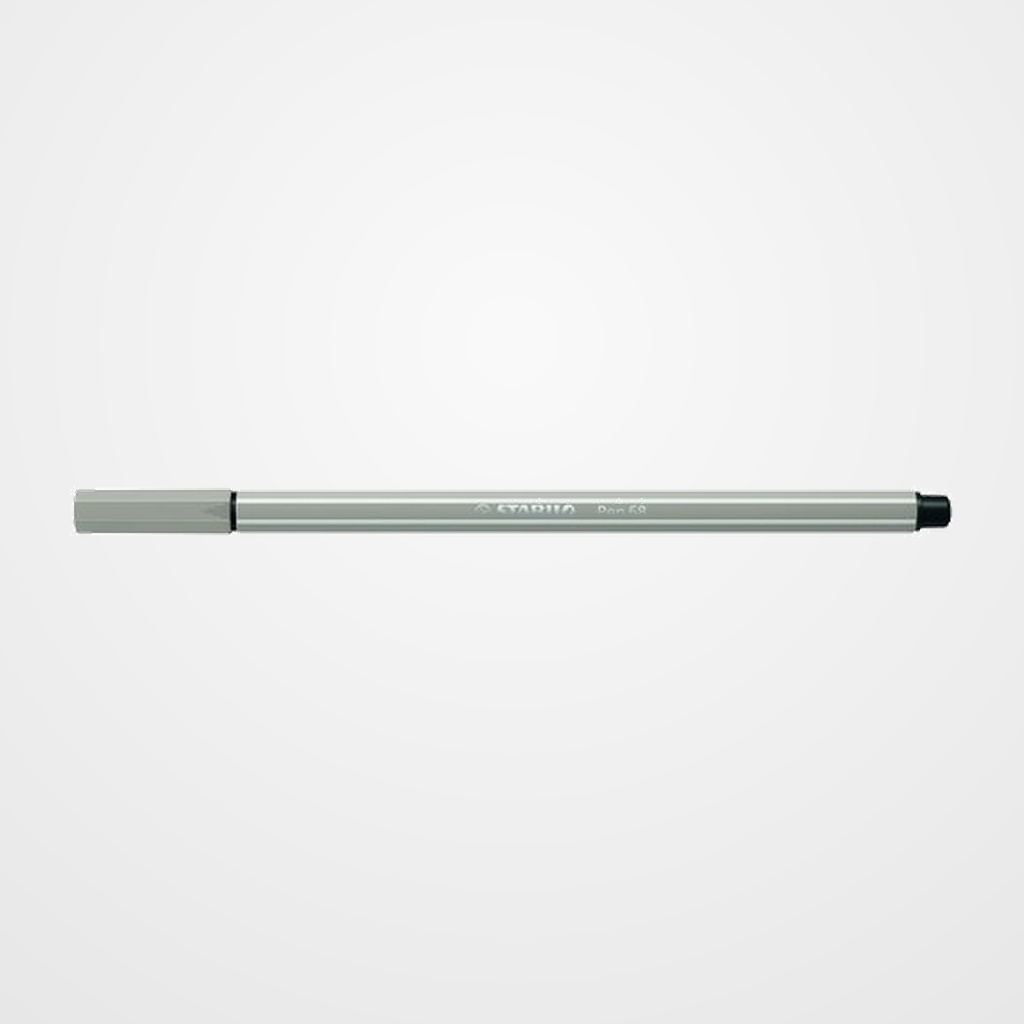 ROTULADOR FIBRA STABILO PEN 68  GRIS CALIDO