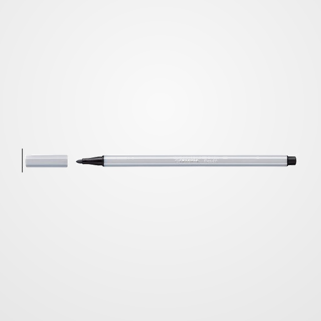 ROTULADOR FIBRA STABILO PEN 68  GRIS CLARO