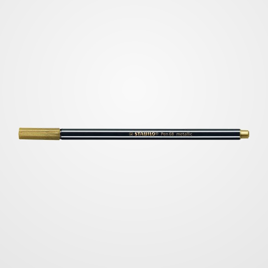 ROTULADOR FIBRA STABILO PEN 68  METALLIC DORADO