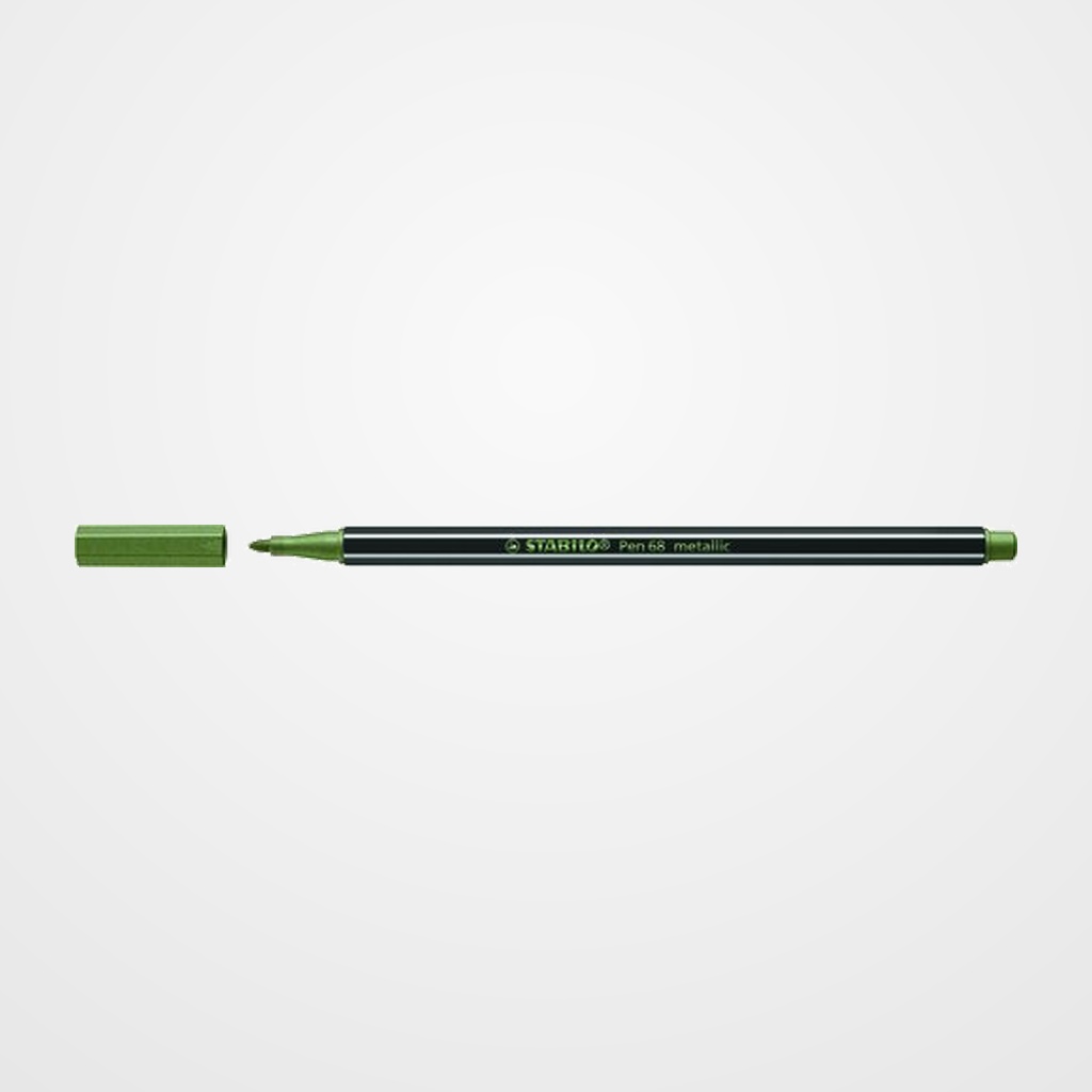 ROTULADOR FIBRA STABILO PEN 68  METALLIC VERDE CLARO
