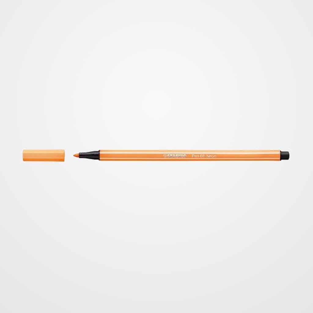 ROTULADOR FIBRA STABILO PEN 68  NARANJA FLUORESCESTE