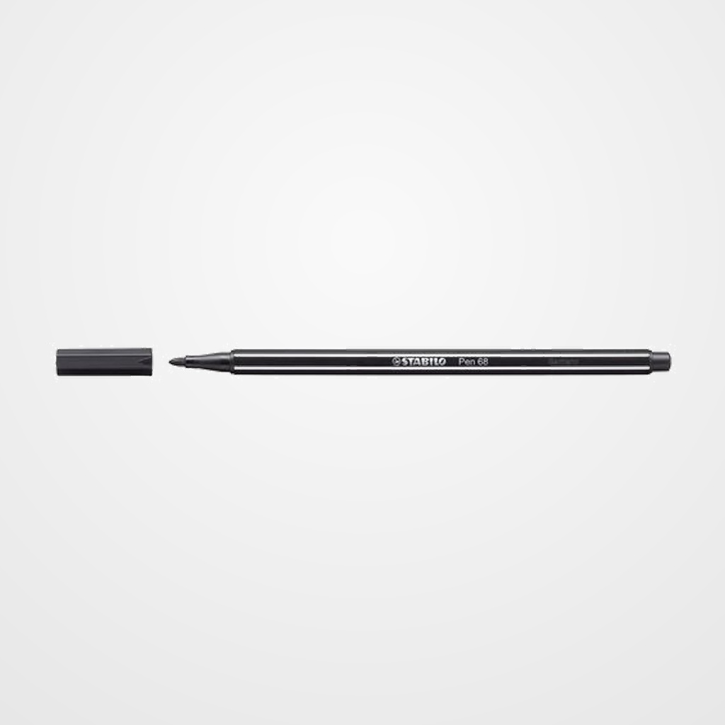 ROTULADOR FIBRA STABILO PEN 68  NEGRO