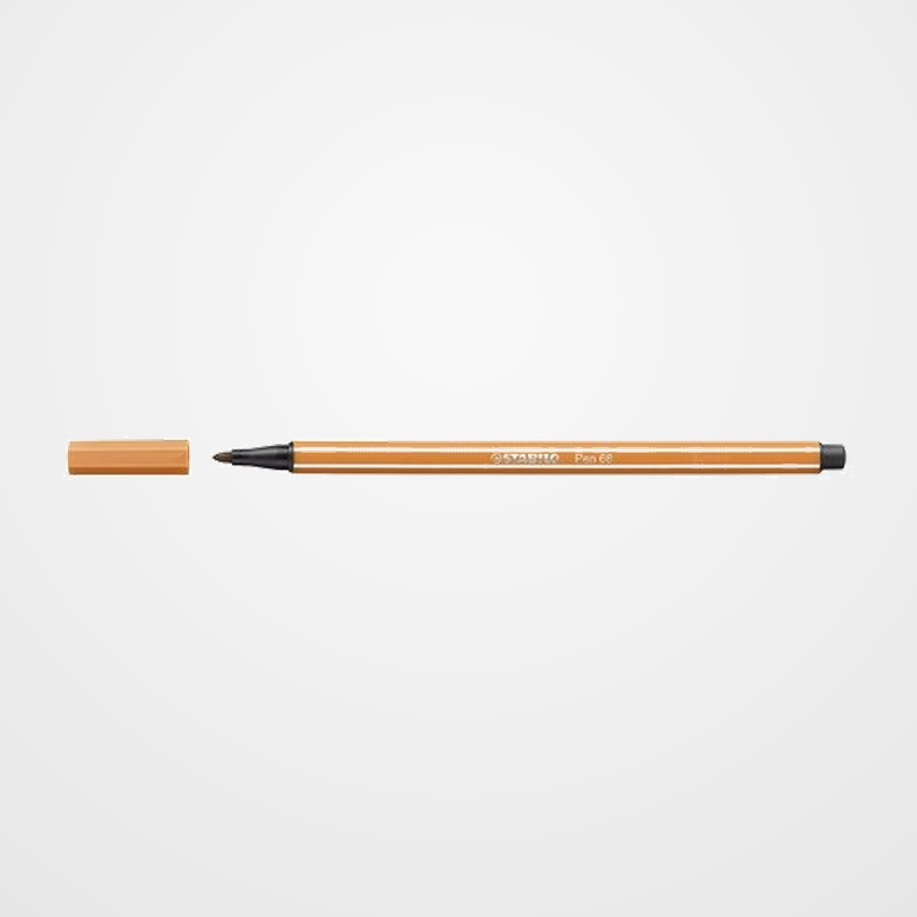 ROTULADOR FIBRA STABILO PEN 68  OCRE OSCURO
