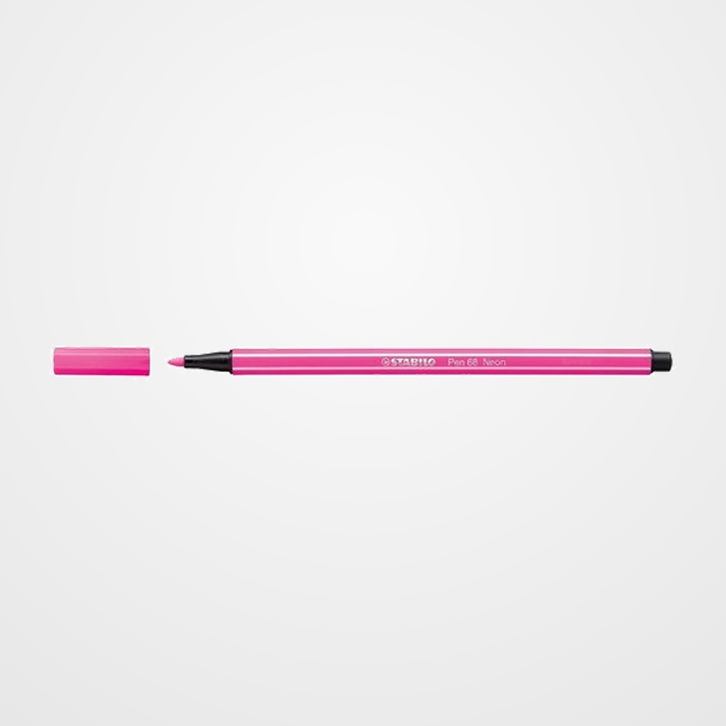 ROTULADOR FIBRA STABILO PEN 68  ROSA FLUORESCESTE
