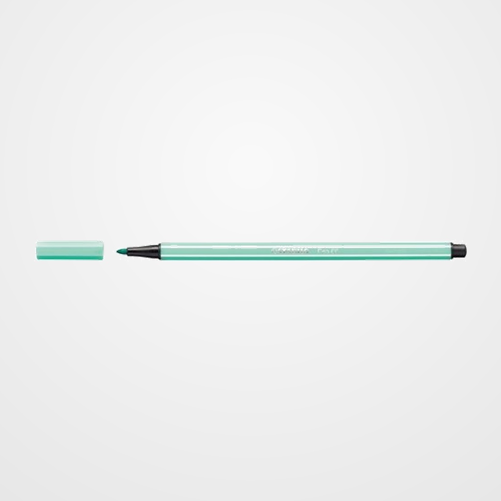ROTULADOR FIBRA STABILO PEN 68  VERDE HIELO