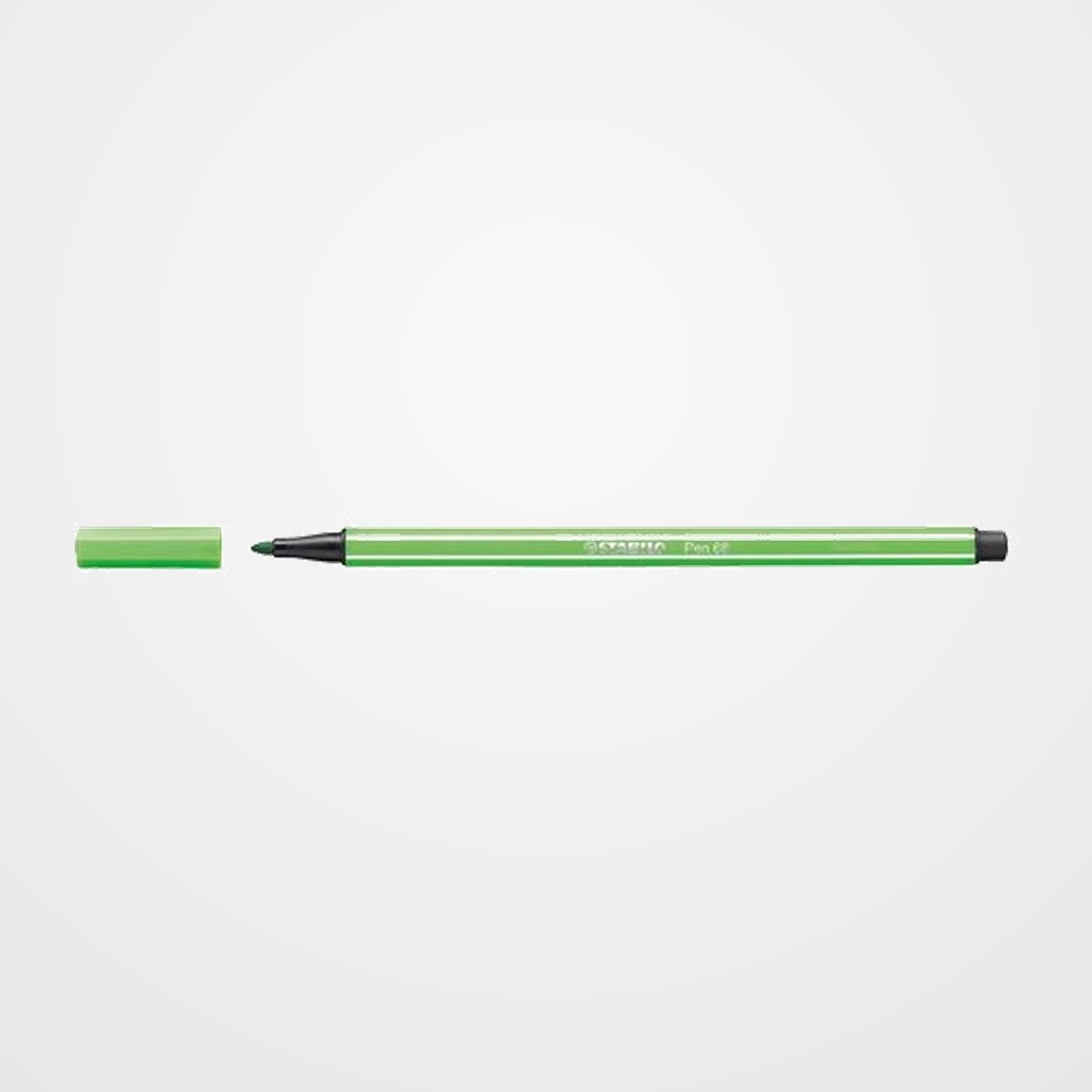 ROTULADOR FIBRA STABILO PEN 68  VERDE HOJA
