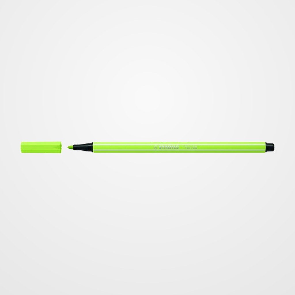 ROTULADOR FIBRA STABILO PEN 68  VERDE LIMA