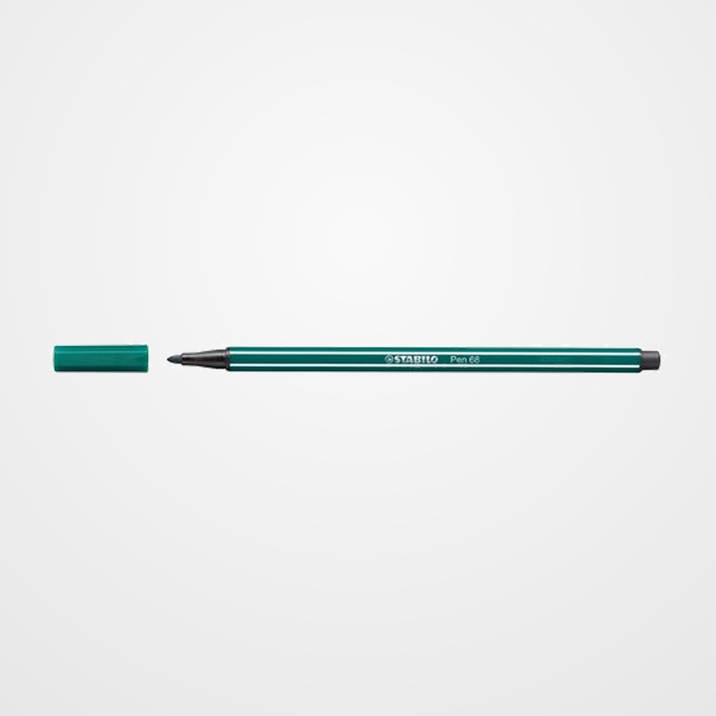 ROTULADOR FIBRA STABILO PEN 68  VERDE TURQUESA