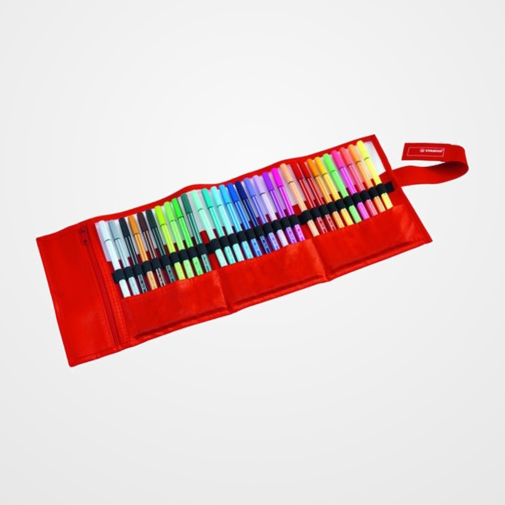 ROTULADOR FIBRA STABILO PEN 68 ESTUCHE de 30 ROLLERSET