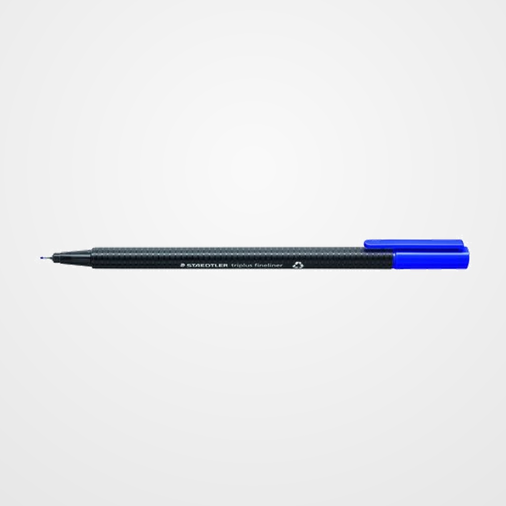 ROTULADOR FIBRA STAEDTLER  334 TRIPLUS FINELINER   AZUL