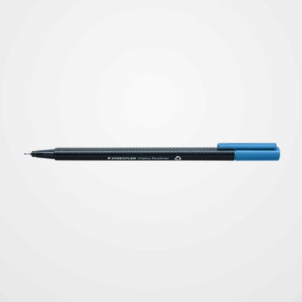 ROTULADOR FIBRA STAEDTLER  334 TRIPLUS FINELINER   AZUL PASTEL