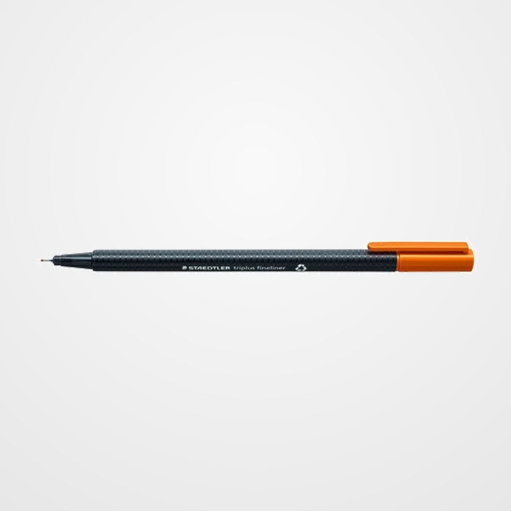 ROTULADOR FIBRA STAEDTLER  334 TRIPLUS FINELINER   MARRON