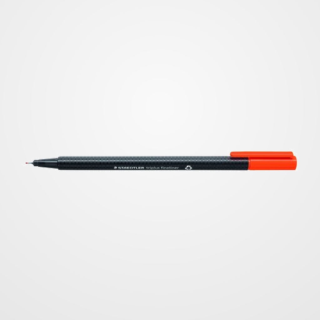 ROTULADOR FIBRA STAEDTLER  334 TRIPLUS FINELINER   NARANJA