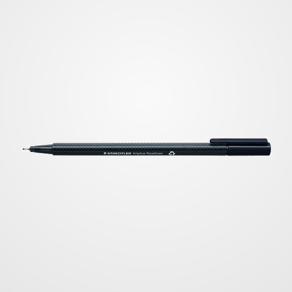 ROTULADOR FIBRA STAEDTLER  334 TRIPLUS FINELINER   NEGRO