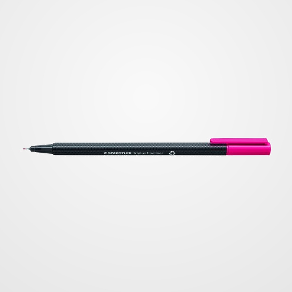 ROTULADOR FIBRA STAEDTLER  334 TRIPLUS FINELINER   ROJO BURDEOS
