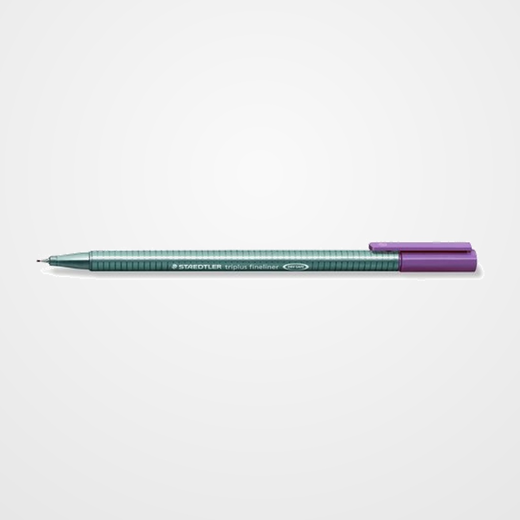 ROTULADOR FIBRA STAEDTLER  334 TRIPLUS FINELINER   ROJO OSCURO
