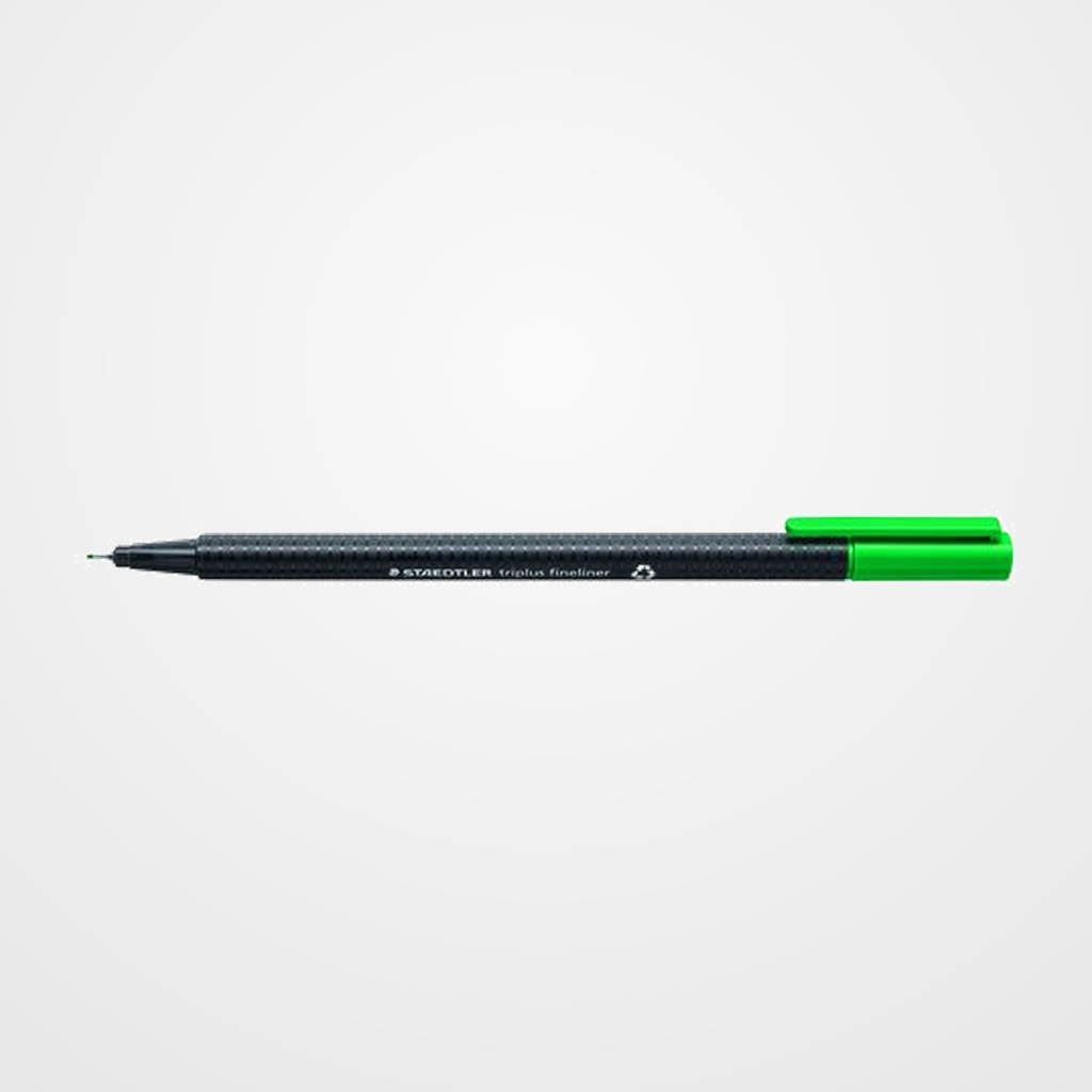 ROTULADOR FIBRA STAEDTLER  334 TRIPLUS FINELINER   VERDE