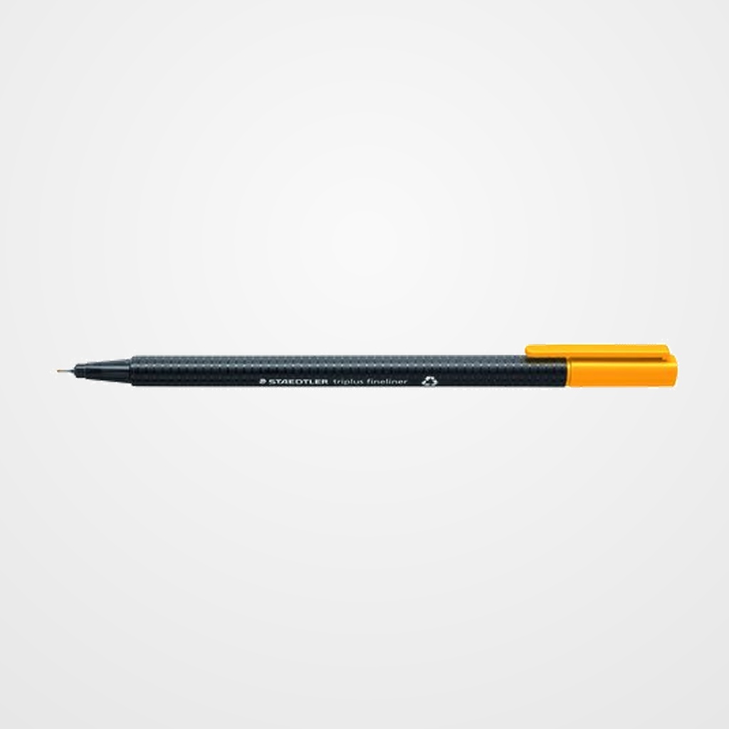 ROTULADOR FIBRA STAEDTLER  334 TRIPLUS FINELINER AMARILLO INTENSO