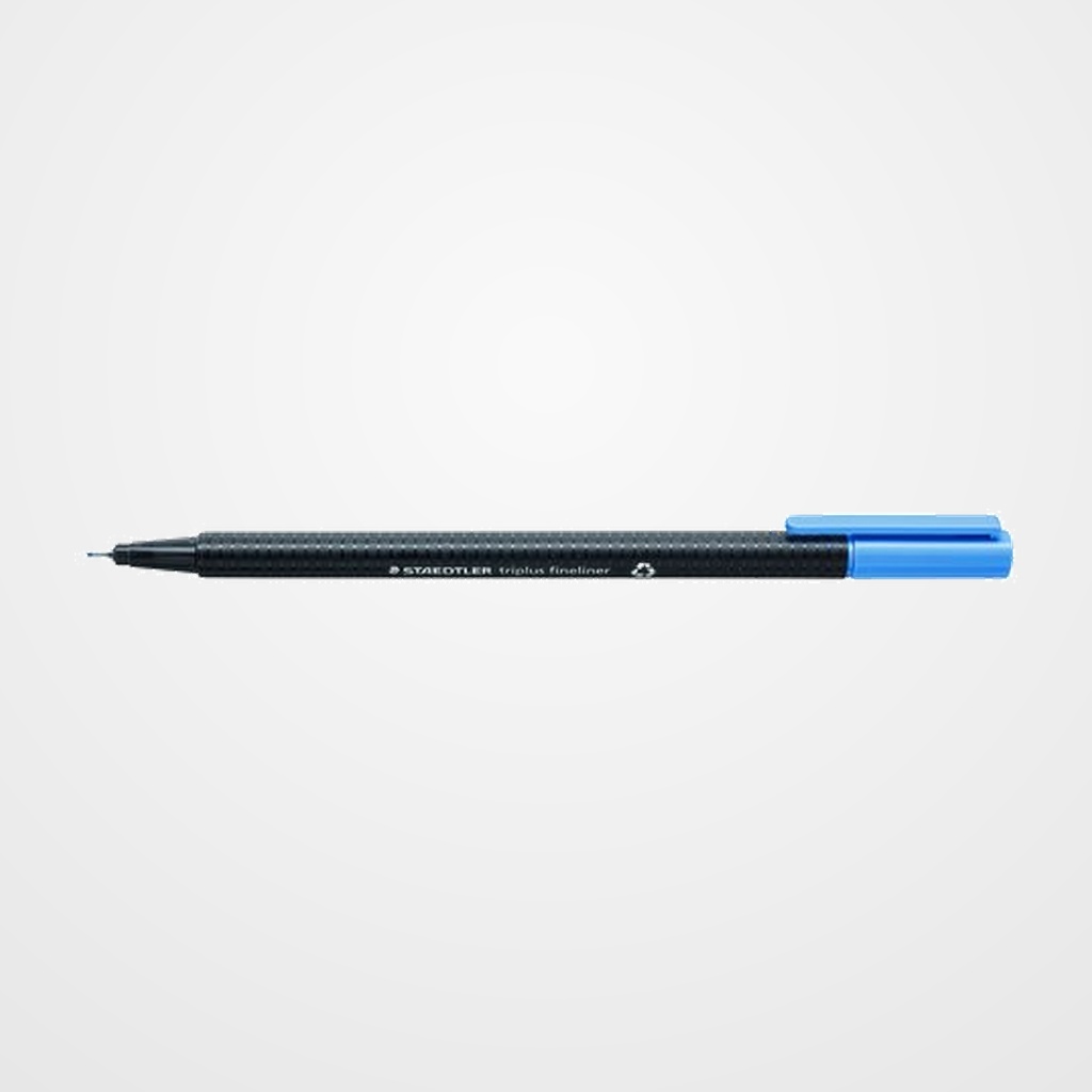 ROTULADOR FIBRA STAEDTLER  334 TRIPLUS FINELINER AZUL CIELO