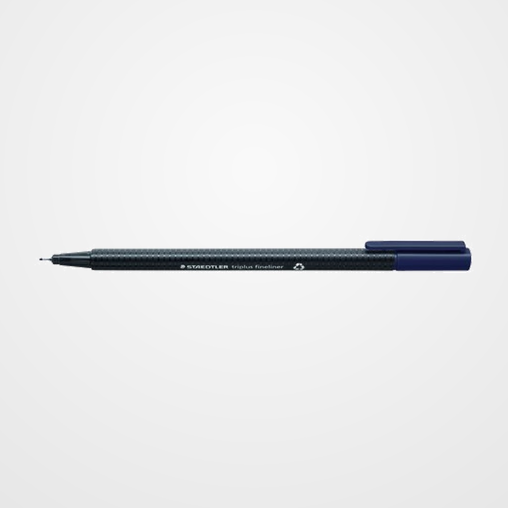 ROTULADOR FIBRA STAEDTLER  334 TRIPLUS FINELINER AZUL INDIGO