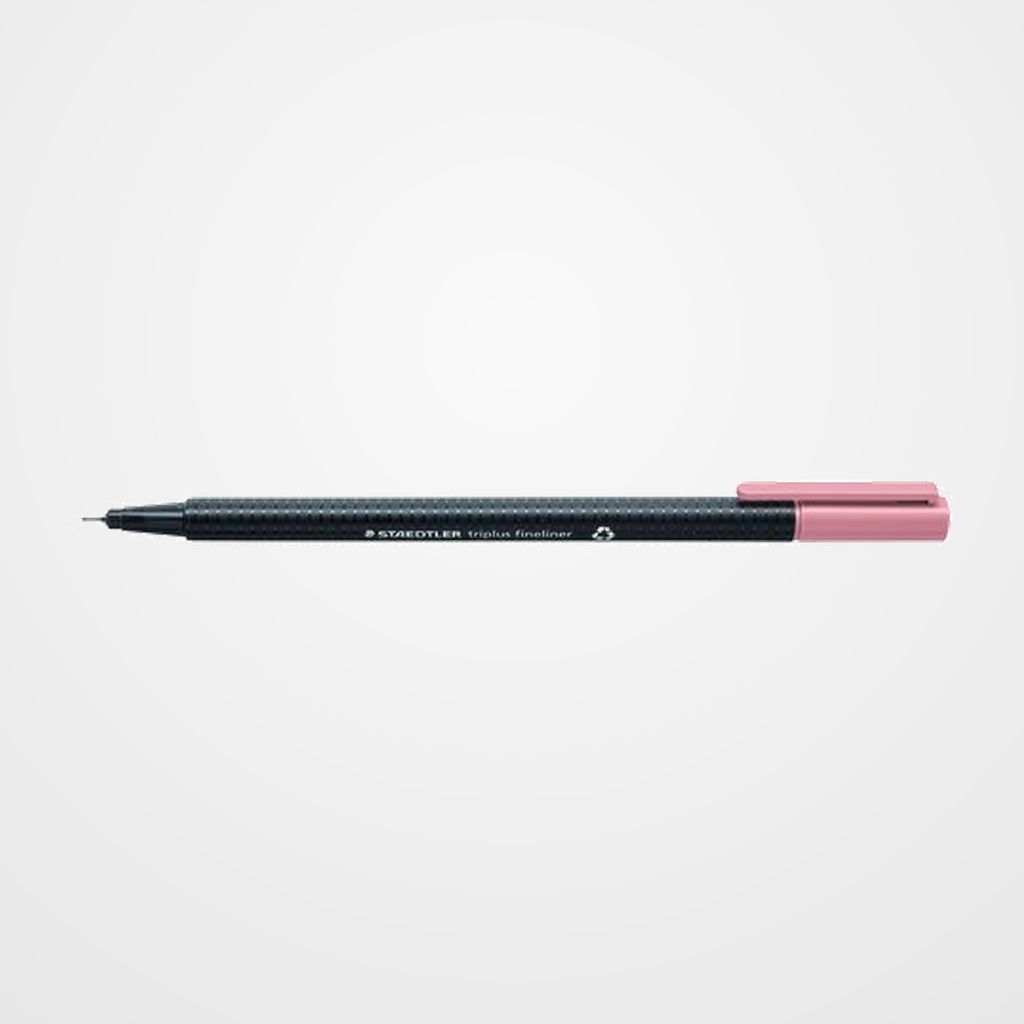 ROTULADOR FIBRA STAEDTLER  334 TRIPLUS FINELINER ROSA ANTIGUO