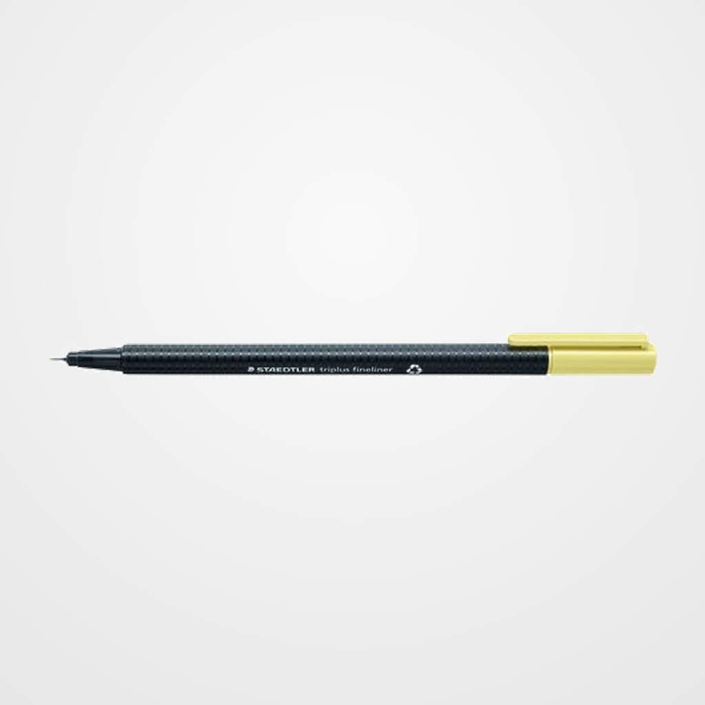 ROTULADOR FIBRA STAEDTLER  334 TRIPLUS FINELINER VAINILLA