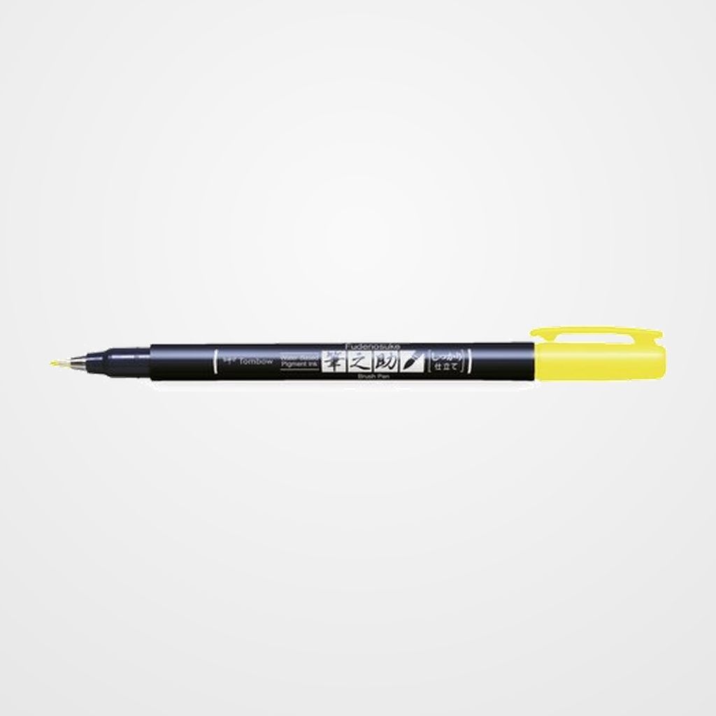 ROTULADOR TOMBOW CALIGRAFIA FUDENOSUKE PUNTA DURA AMARILLO
