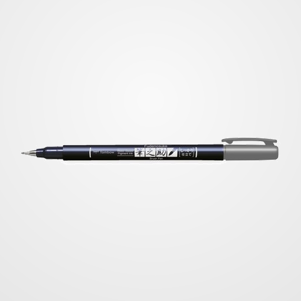 ROTULADOR TOMBOW CALIGRAFIA FUDENOSUKE PUNTA DURA GRIS