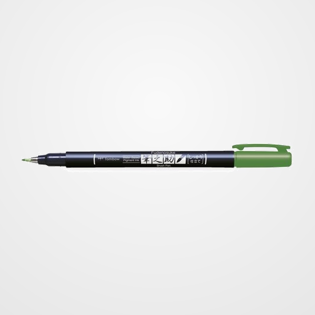 ROTULADOR TOMBOW CALIGRAFIA FUDENOSUKE PUNTA DURA VERDE