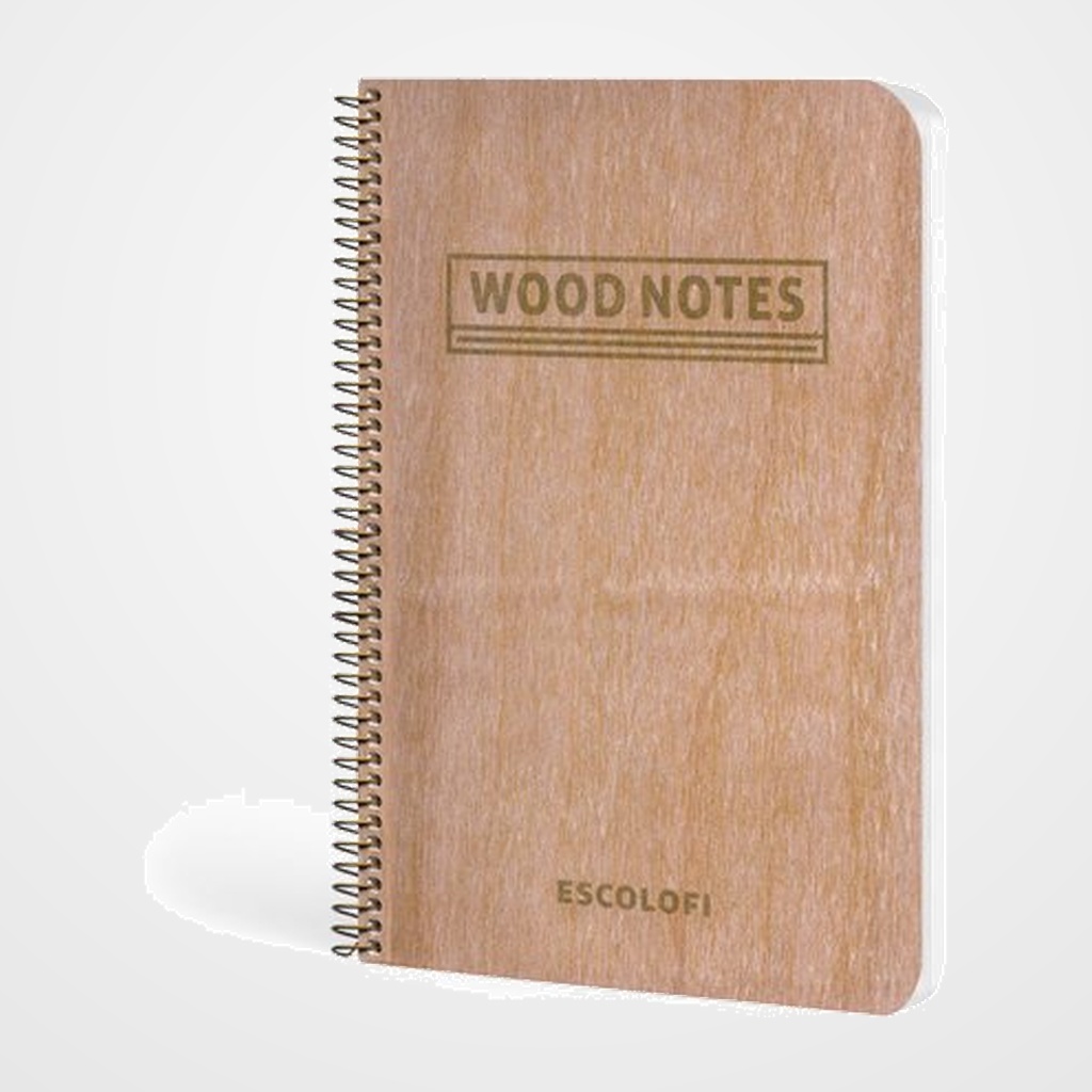 BLOC ESCOLOFI tapa DURA ESCOLOFI 130x210 80h HORIZONTAL 90g WOOD NOTES