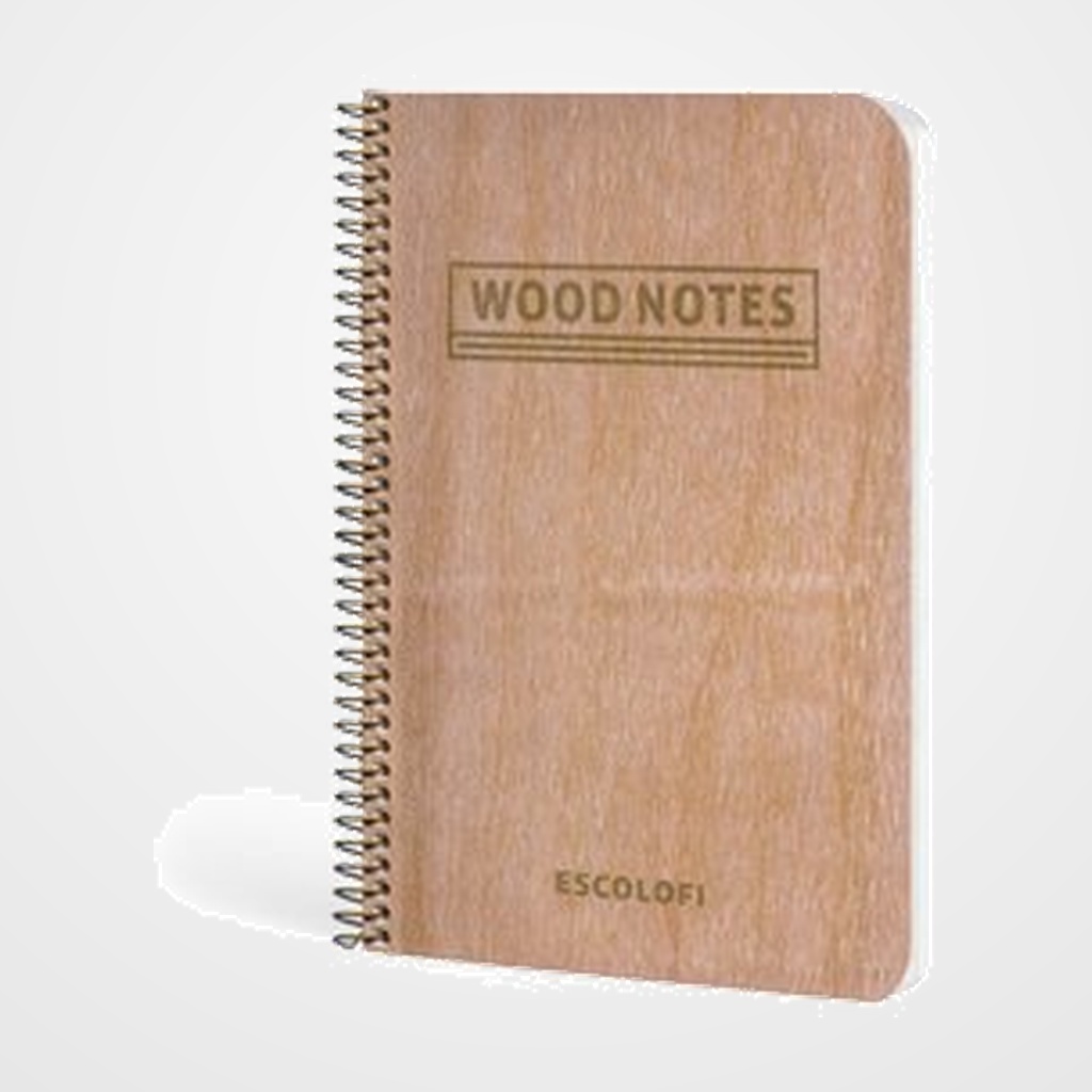 BLOC ESCOLOFI tapa DURA ESCOLOFI 75x105 48h LISO 90g WOOD NOTES