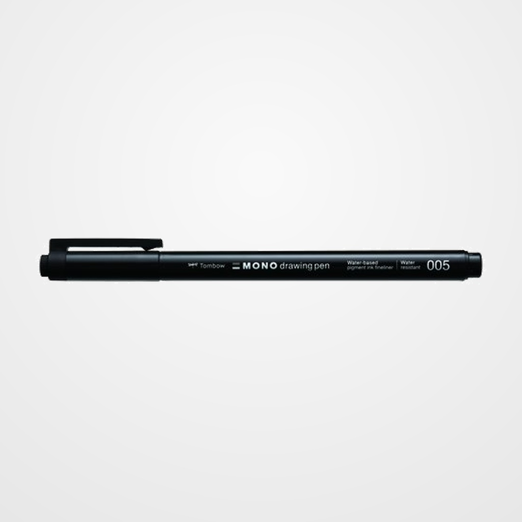 ROTULADOR CALIBRADO TOMBOW MONO DRAWING PEN PUNTA FINA 005 (0,20 mm) NEGRO