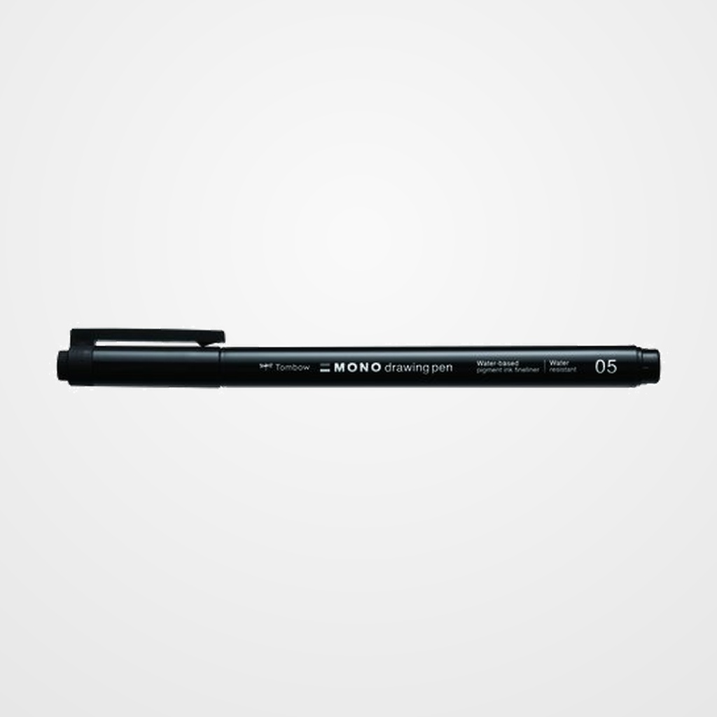 ROTULADOR CALIBRADO TOMBOW MONO DRAWING PEN PUNTA FINA 05 (0,45 mm) NEGRO