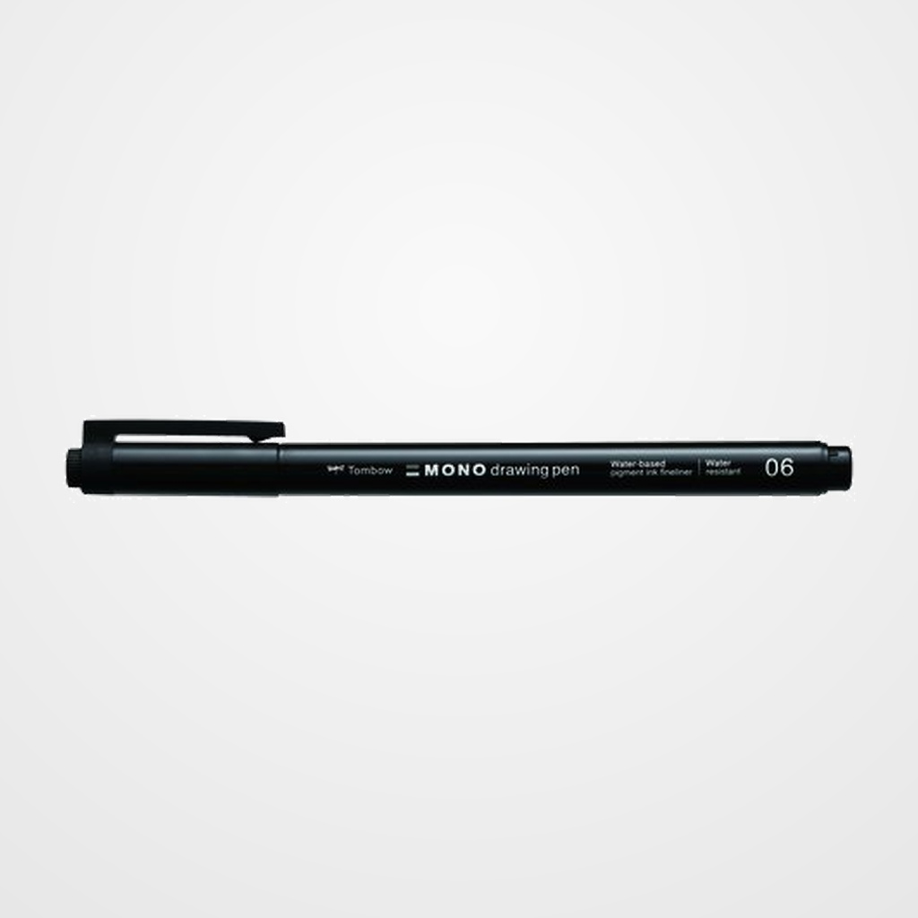 ROTULADOR CALIBRADO TOMBOW MONO DRAWING PEN PUNTA FINA 06 (0,50 mm) NEGRO