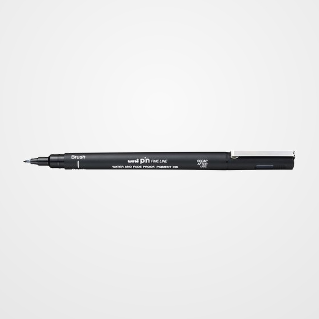 ROTULADOR CALIBRADO UNI-BALL PIN BRUSH NEGRO