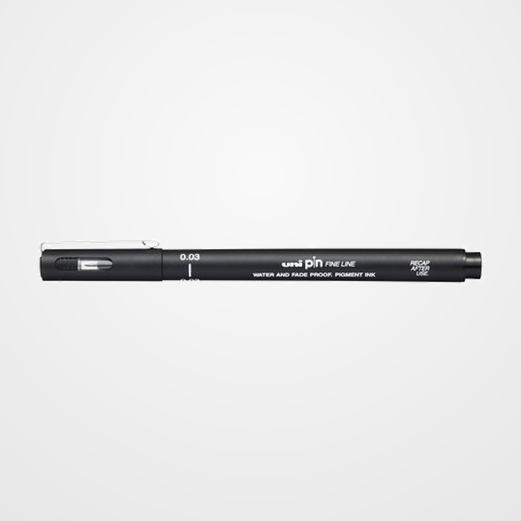ROTULADOR CALIBRADO UNI-BALL PIN 0,03 mm NEGRO