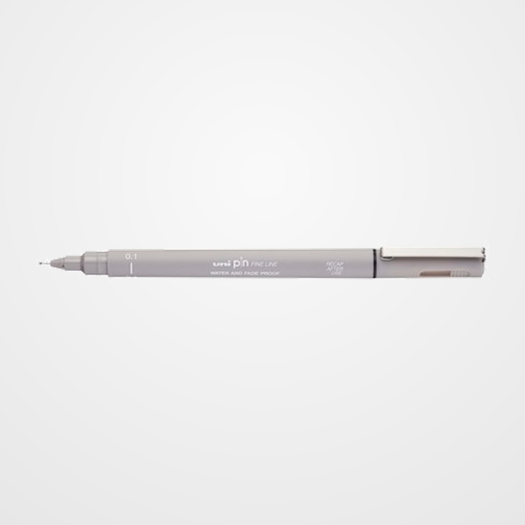 ROTULADOR CALIBRADO UNI-BALL PIN 0,1 mm GRIS CLARO