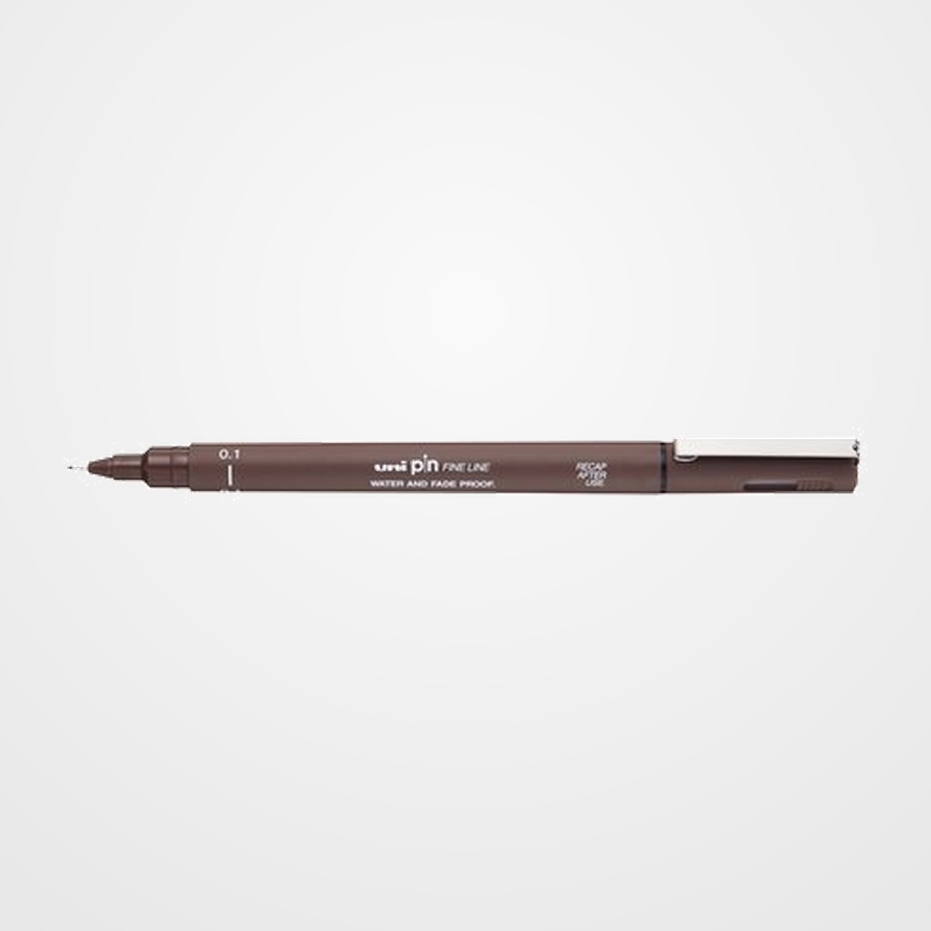 ROTULADOR CALIBRADO UNI-BALL PIN 0,1 mm SEPIA