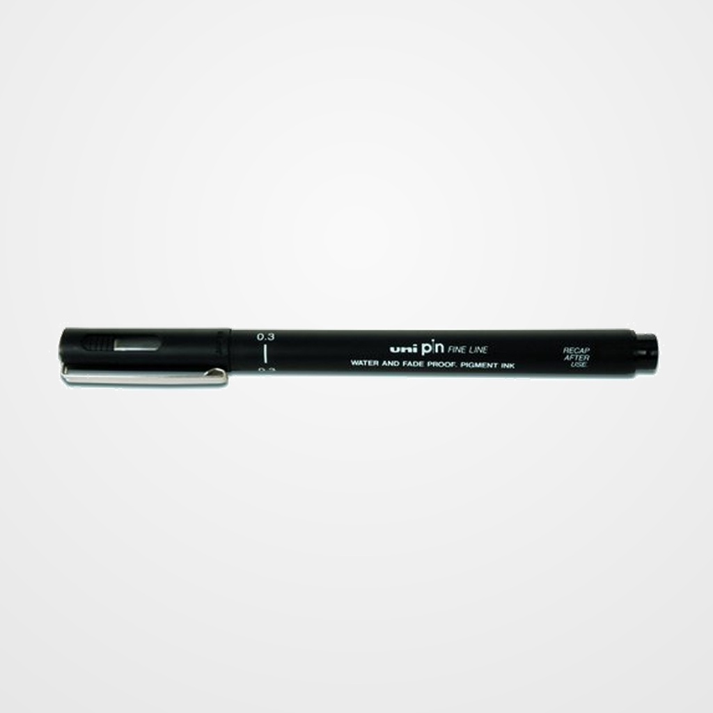 ROTULADOR CALIBRADO UNI-BALL PIN 0,3 mm NEGRO