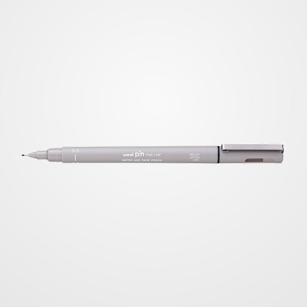 ROTULADOR CALIBRADO UNI-BALL PIN 0,5 mm GRIS CLARO