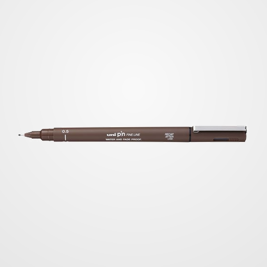 ROTULADOR CALIBRADO UNI-BALL PIN 0,5 mm SEPIA