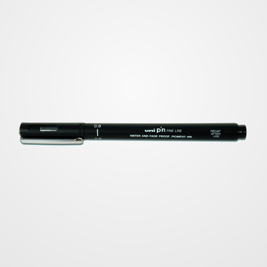 ROTULADOR CALIBRADO UNI-BALL PIN 0,8 mm NEGRO