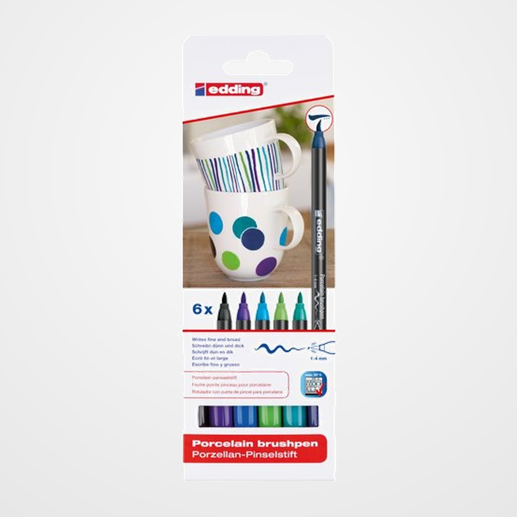 ROTUL.EDDING 4200 PORCELANA. COL.FRIOS. Est. de 6